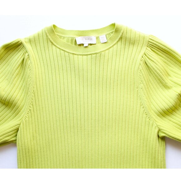 Ted Baker Maaybel Puff Sleeve Woven Jumper / Ted 1 / US 4 / Green Puff - Picture 6 of 9